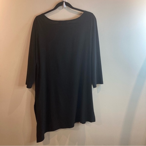 SYMPLI Sz 14 Asymmetric 3/4 Sleeves With Shoulder Cut Out Long Line Tunic - Picture 8 of 8
